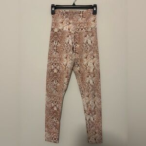 DYI Brown and Cream Patterned Leggings
